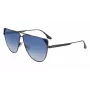 Victoria Beckham VB239S6309319 dames oversized vierkante zonnebril zwart acetaat grijs verloopglas 63mm