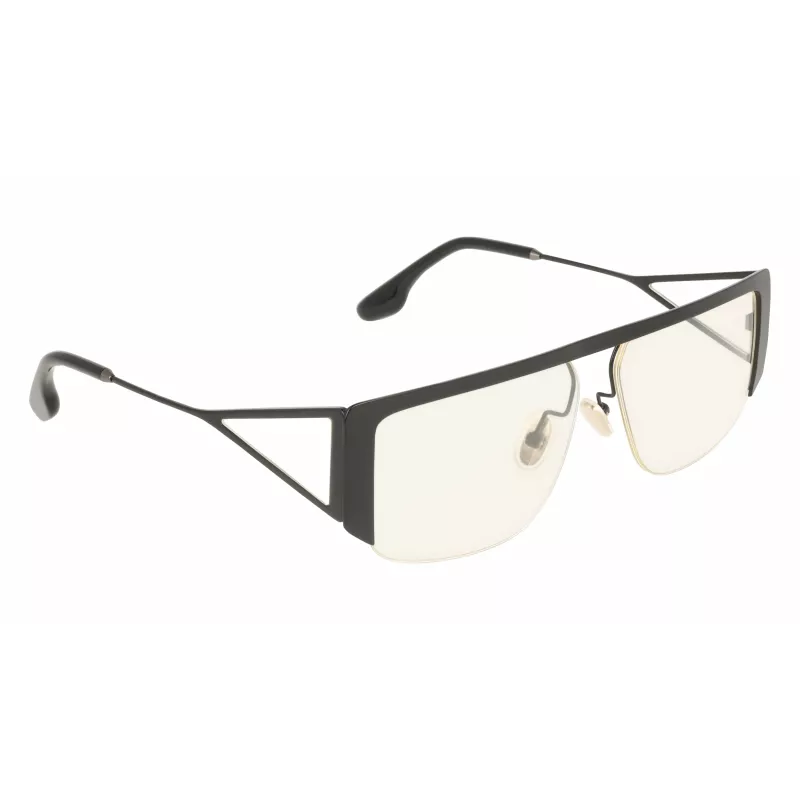 Victoria Beckham VB250S5913001 dames oversized hoekige zonnebril - zwart montuur, grijs verloopglazen 59mm