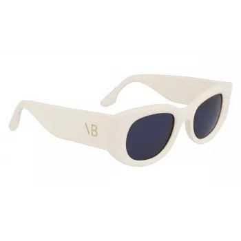 Victoria Beckham VB654S5022103 dameszonnebril - zwart acetaat montuur, grijze polycarbonaatglazen, 50 mm