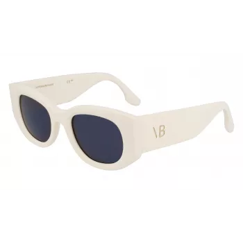Victoria Beckham VB654S5022103 dameszonnebril - zwart acetaat montuur, grijze polycarbonaatglazen, 50 mm