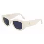 Victoria Beckham VB654S5022103 dameszonnebril - zwart acetaat montuur, grijze polycarbonaatglazen, 50 mm