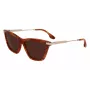 Victoria Beckham VB663S-238 dames zonnebril havana bruin verloop 57 mm