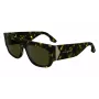 Victoria Beckham VB666S zonnebril dames zwart acetaat rechthoekig montuur grijze glazen 55mm
