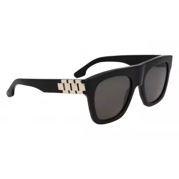Victoria Beckham VB675S5220001 dameszonnebril - zwart acetaat frame, grijze polycarbonaat glazen, 52 mm