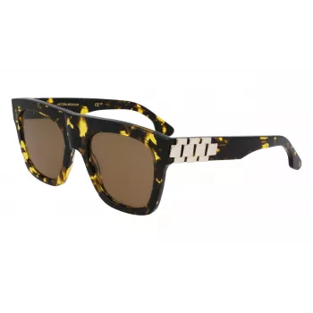 Victoria Beckham VB675S5220012 dames zonnebril, zwart acetaat montuur, donkergrijze polycarbonaat glazen, 52 mm