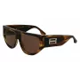 Victoria Beckham VB676S dames zonnebril - Havana bruin acetaat montuur met bruine gradientglazen - 55/14/145 mm