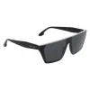 Victoria Beckham VB683S5812001 dameszonnebril - zwart acetaat frame, grijze glazen, 58 mm