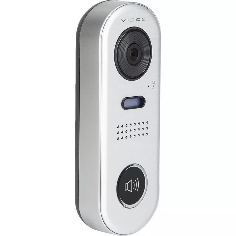 VIDOS DUO S1001 deurstation – Full HD 1080p, 2-draads, IP65, zilver/grijs