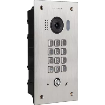 VIDOS DUO S1411D deurstation - Full HD 1080p, 2-draads, IP65, zilver