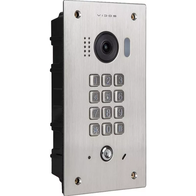 VIDOS DUO S1411D deurstation - Full HD 1080p, 2-draads, IP65, zilver