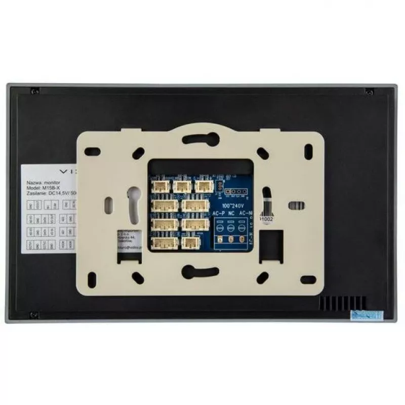 VIDOS Indoor Panel M15B-X 7 inch kleuren TFT LCD video-intercommonitor, zwart
