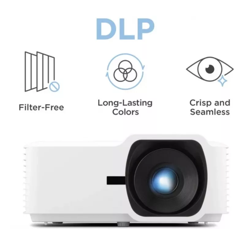 ViewSonic LSD400W laserprojector WXGA 4000 ANSI lumen kortafstand