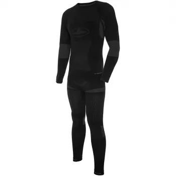 Viking Dante heren thermoactieve onderkleding set zwart-grijs 2XL