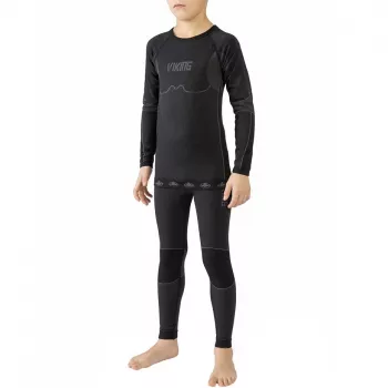 Viking Riko Kinderen Thermisch Ondergoed Set Zwart 140-152 cm