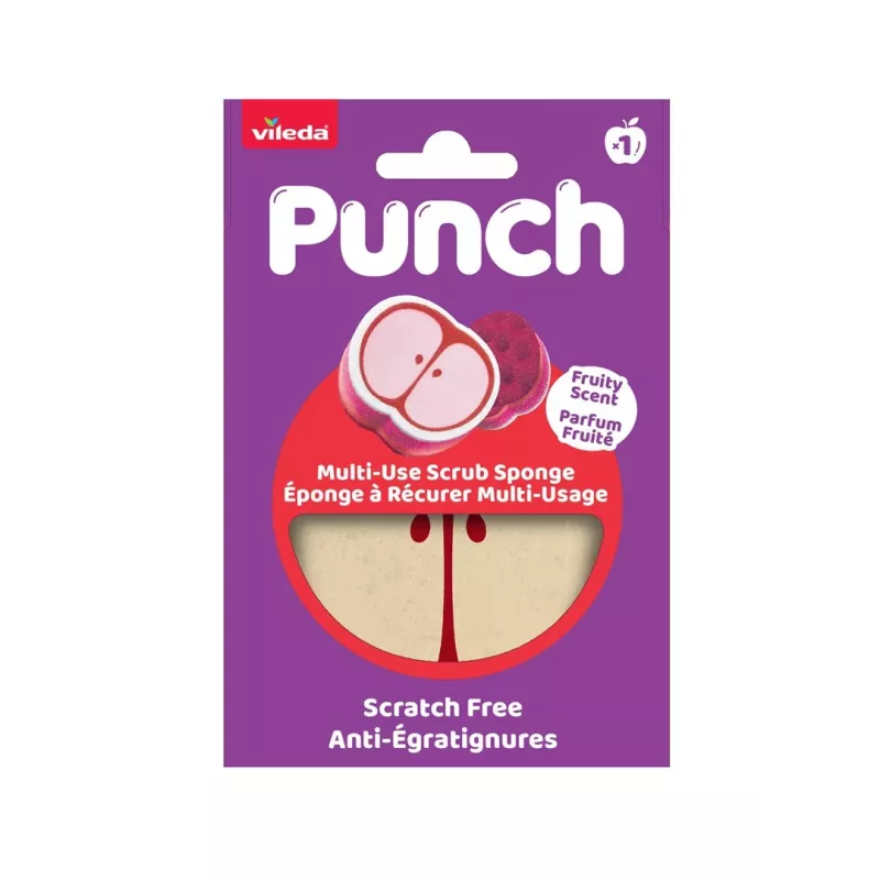 Vileda Punch allesreiniger-spons – appel, 1 stuk