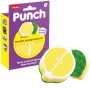 Vileda Punch flexibele sponsreiniger, citroen, 1 stuk