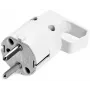 VIPLAST 325-01 universele schukostekker met greepring, 16A 250V, IP20, wit