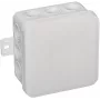 VIPLAST V5 Klik opbouw-aftakdoos, leeg, 12 kabelinvoeren, IP54, Wit, 75x75x41 mm, 035-01