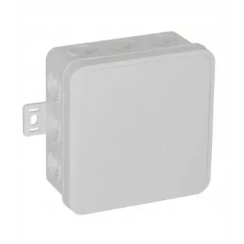 VIPLAST V6 Click opbouw aftakdoos, 12 kabelinvoeren, leeg, wit, IP54, 85x85x41mm, 036-01