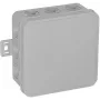 VIPLAST V6 opbouw aftakdoos, leeg, 12 kabelinvoeren, grijs, IP54, 85x85x41mm, met klikdeksel