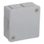 VIPLAST VP-22 opbouw aftakdoos, 6 kabelinvoeren, leeg, grijs, IP55, 86x86x40 mm