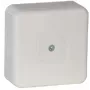 VIPLAST VP-31 opbouw aftakdoos, leeg, 12 kabelinvoeren, IP55, wit, 85x85x37 mm