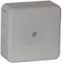 VIPLAST VP-31 opbouw aftakdoos, 12 doorvoeropeningen, grijs, IP55, 85x85x37mm