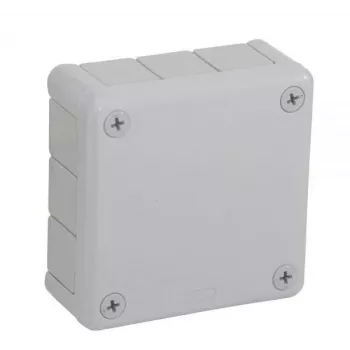 VIPLAST VP-41 opbouw lege behuizing, 12 kabelinvoeren, grijs, IP55, 98x98x42mm