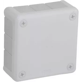 VIPLAST VP-41 opbouw aftakdoos, leeg, 12 kabelinvoeren, wit, IP55, 98x98x42 mm