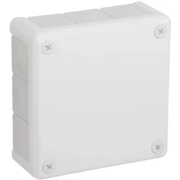 VIPLAST VP-51 opbouw lege doos, 12 kabelinvoeren, wit, IP55, 118x118x46 mm