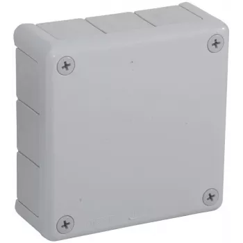 VIPLAST VP-51 opbouw-aftakdoos, 12 invoeren, grijs, IP55, 118x118x46 mm