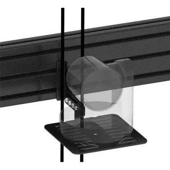 Vision VFM-MNU/P3X75 robuuste wand- en railmontagekit voor 3 lcd-displays 65-75 inch staand staal aluminium zwart