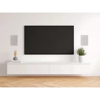 Vivolink in-wall luidspreker paar 60W 2-weg 6,5 inch woofer zijdenkalot-tweeter wit (VLSPIW60W)