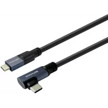 Vivolink PROUSBCMM10A USB-C naar USB-C haakse kabel 1m 10Gbps 100W 4K