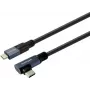 Vivolink PROUSBCMM10A USB-C naar USB-C haakse kabel 1m 10Gbps 100W 4K