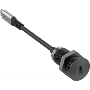 Vivolink USB-C Tafelstopcontact Zwart met 0,3 m USB-C-kabel