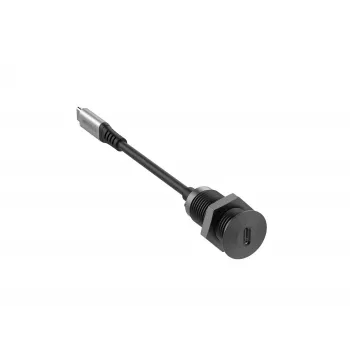Vivolink USB-C Tafelstopcontact Zwart met 0,3 m USB-C-kabel