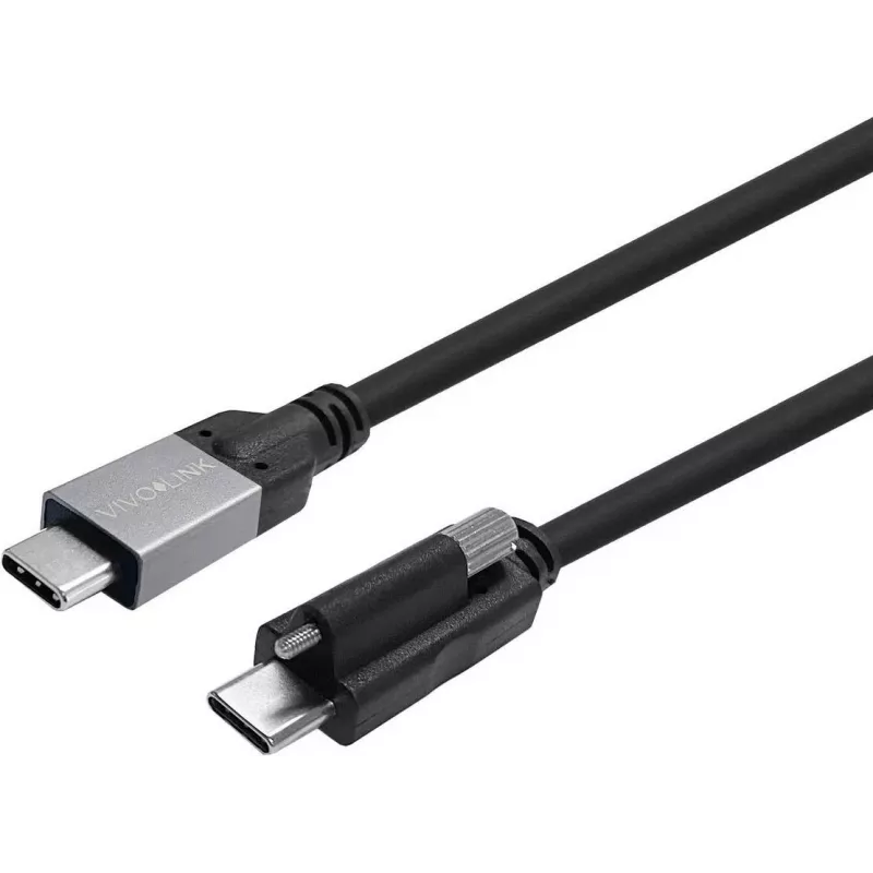 VIVOLINK USB-C schroef naar USB-C kabel 8m, Enterprise-getest (PROUSBCMMS8)