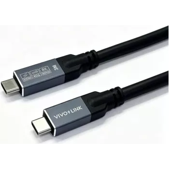 Vivolink USB4 USB-C naar USB-C kabel 1m 40Gbps 100W 8K Enterprise-getest (PROUSB4MM1)