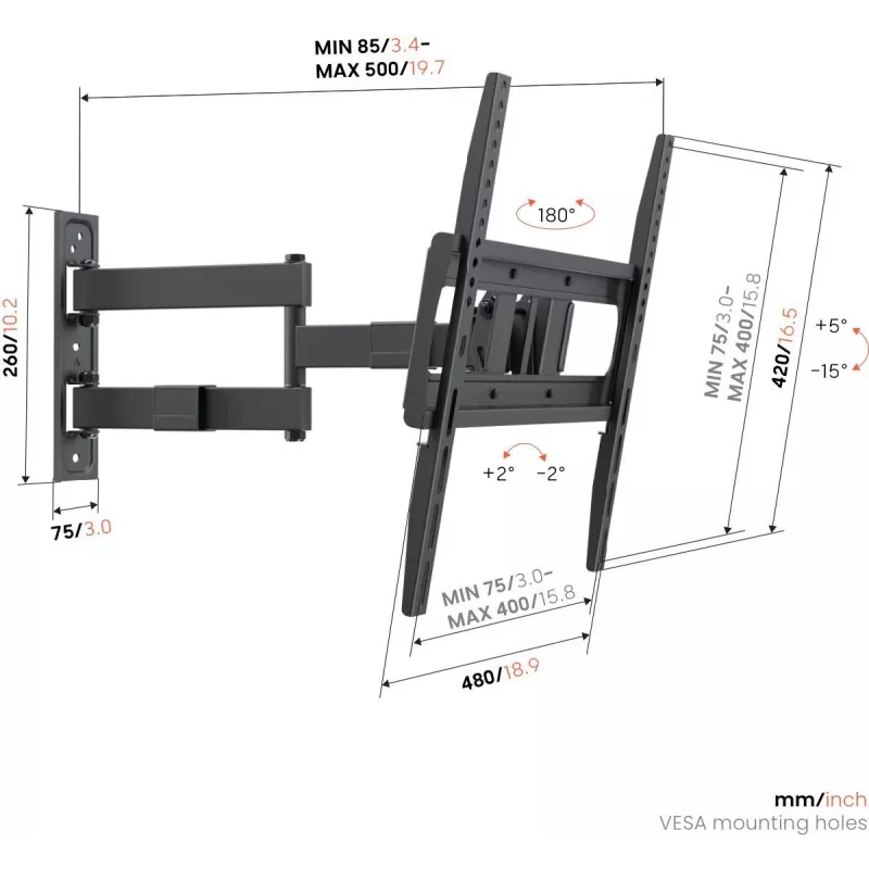 Vogels UP 4043 Full Motion Beugel M