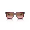 VOGUE VO5575SB29891 dames rechthoekige zonnebril Havana bruin verloop 55mm