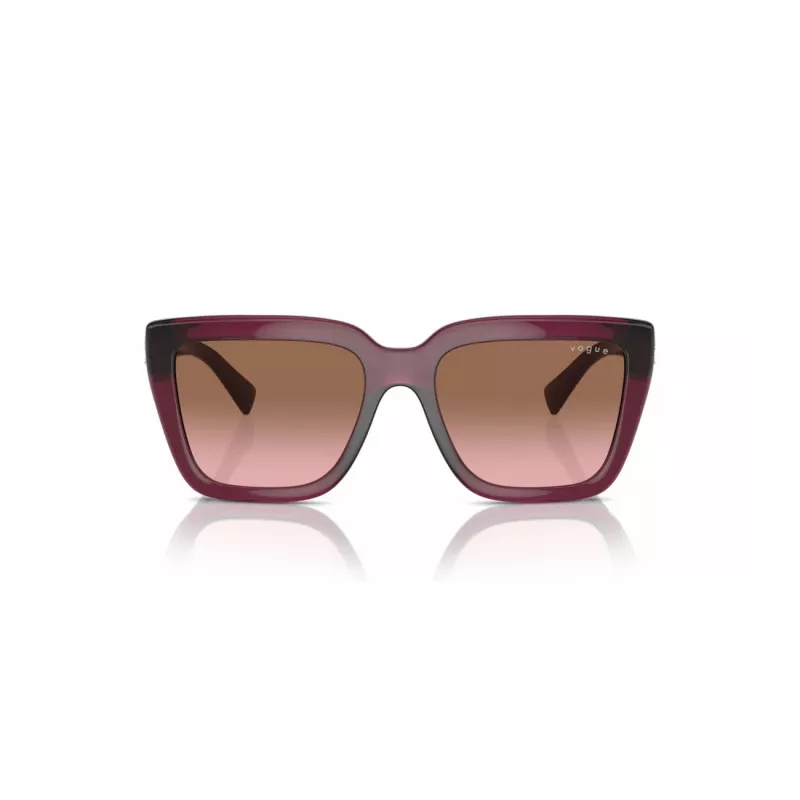 VOGUE VO5575SB29891 dames rechthoekige zonnebril Havana bruin verloop 55mm