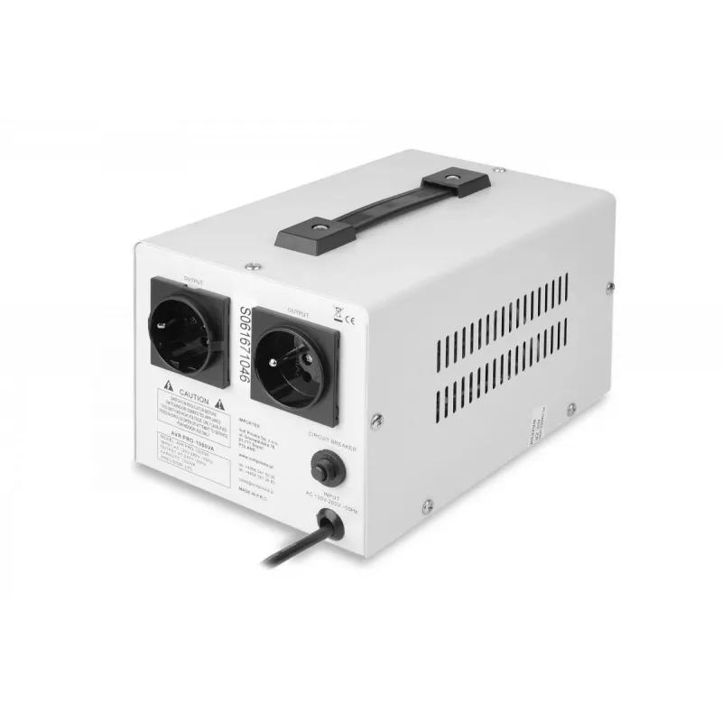 Volt Polska AVR Pro 1000VA servo-spanningsstabilisator met 3% nauwkeurigheid
