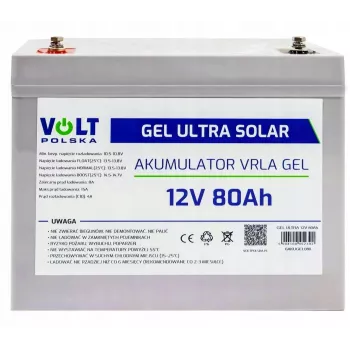 Volt Polska Gel VPRO 12V 80Ah batterij
