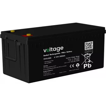 Voltage AGM accu 12V 200Ah VE12-200 (6-9 jaar levensduur)