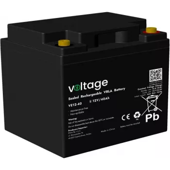 Voltage AGM accu 12V 40Ah VE12-40 (6-9 jaar levensduur)