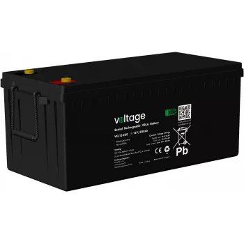 VOLTAGE AGM Long Life accu 12V 200Ah VEL12-200 (15 jaar ontwerp levensduur)