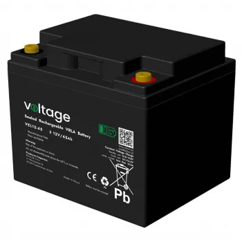Voltage Long Life AGM Battery 12V 45Ah VEL12-45 (15 jaar ontwerp levensduur)