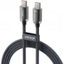 VOLTAGE PureCrystal 100W USB-C naar USB-C PD kabel 1m zwart