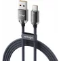 VOLTAGE PureCrystal USB-A naar USB-C kabel 66W 2m zwart